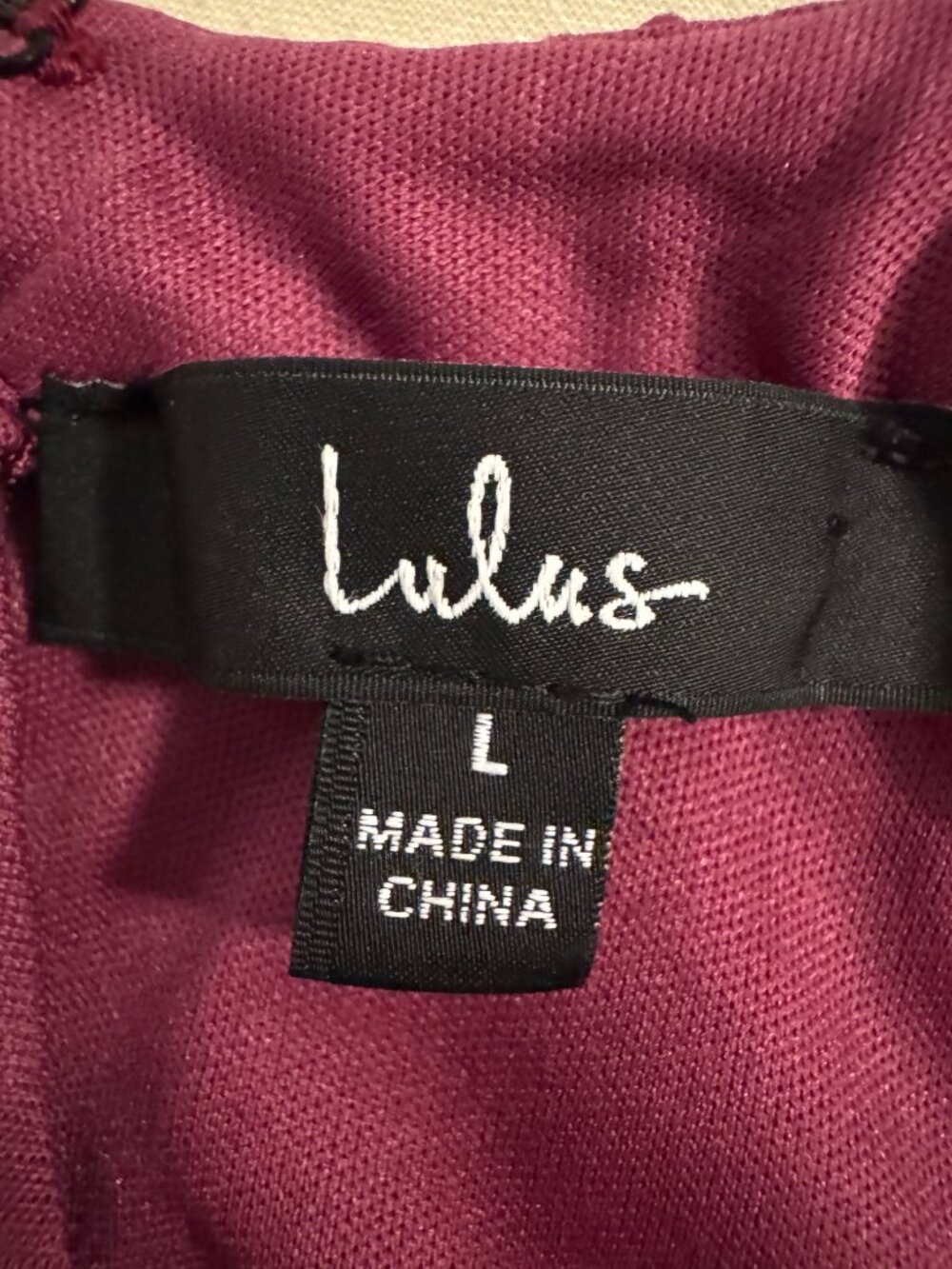 Lulus Love Poem Magenta Floral Lace Halter Mini Dress Size Large - Picture 4 of 8